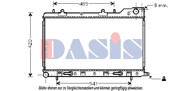 350024N AKS DASIS Радиатор, охлаждение двигателя