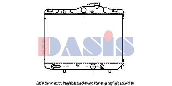 213220N AKS DASIS Радиатор, охлаждение двигателя