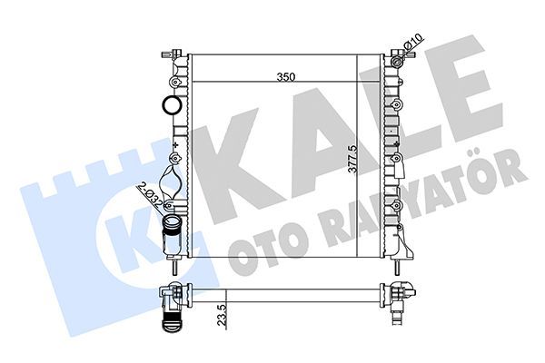 159500 KALE OTO RADYATÖR Радиатор, охлаждение двигателя