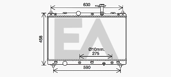 31R69066 EACLIMA Радиатор, охлаждение двигателя