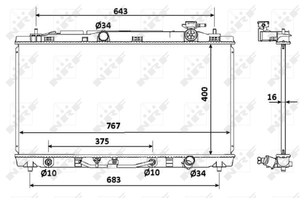 WG1722722 WILMINK GROUP Радиатор, охлаждение двигателя