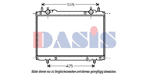 081360N AKS DASIS Радиатор, охлаждение двигателя