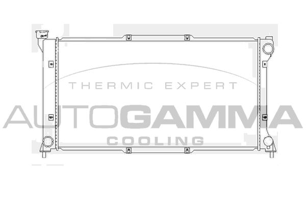 101447 AUTOGAMMA Радиатор, охлаждение двигателя