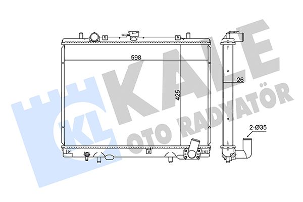 362300 KALE OTO RADYATÖR Радиатор, охлаждение двигателя