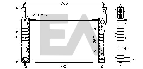 31R54216 EACLIMA Радиатор, охлаждение двигателя