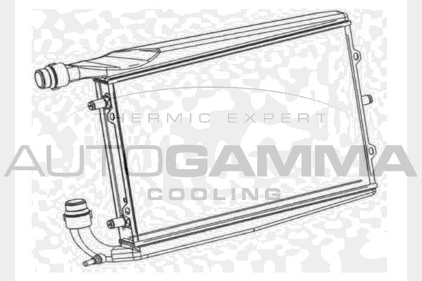 104369 AUTOGAMMA Радиатор, охлаждение двигателя