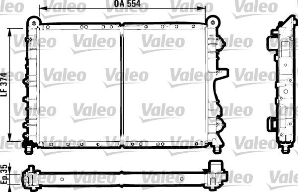 731589 VALEO Радиатор, охлаждение двигателя