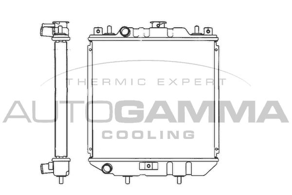 101263 AUTOGAMMA Радиатор, охлаждение двигателя