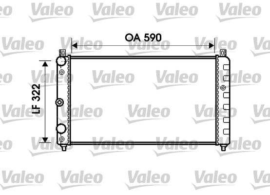 732479 VALEO Радиатор, охлаждение двигателя