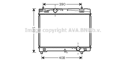 TO2482 AVA QUALITY COOLING Радиатор, охлаждение двигателя