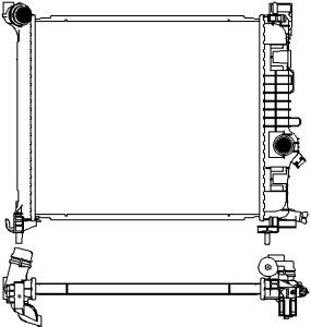 33518501 SAKURA Automotive Радиатор, охлаждение двигателя