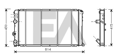 31R60059 EACLIMA Радиатор, охлаждение двигателя