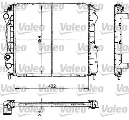 730181 VALEO Радиатор, охлаждение двигателя