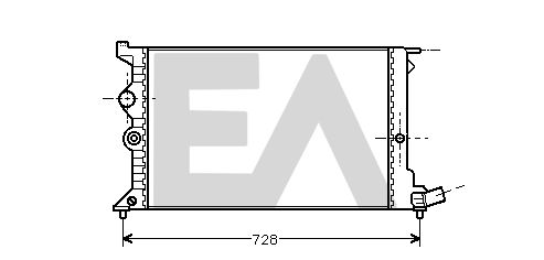 31R10055 EACLIMA Радиатор, охлаждение двигателя