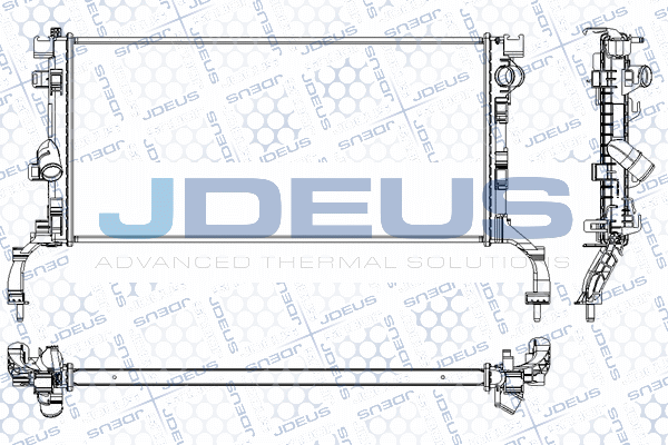 RA0231030 JDEUS Радиатор, охлаждение двигателя