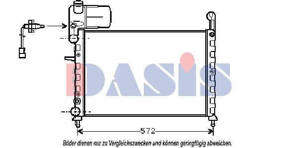 080630N AKS DASIS Радиатор, охлаждение двигателя