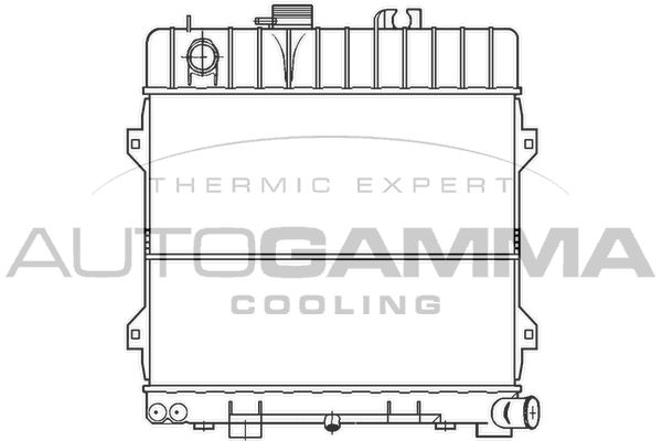 100092 AUTOGAMMA Радиатор, охлаждение двигателя