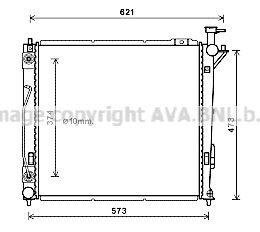 HY2339 AVA QUALITY COOLING Радиатор, охлаждение двигателя