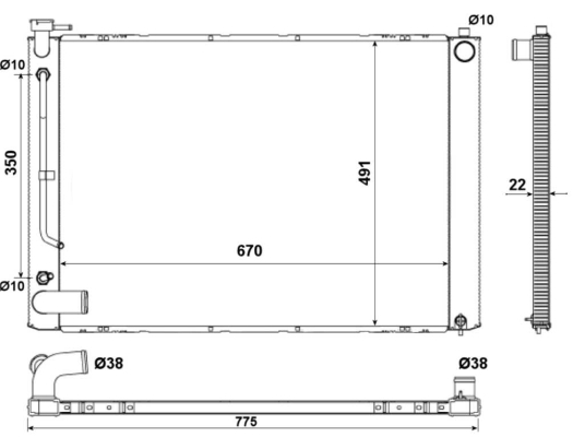 WG1722778 WILMINK GROUP Радиатор, охлаждение двигателя