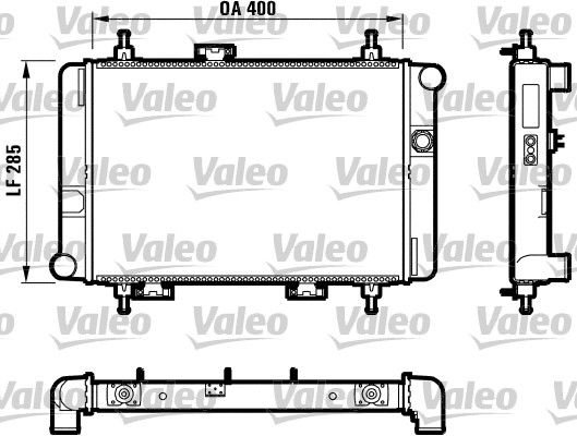 730592 VALEO Радиатор, охлаждение двигателя