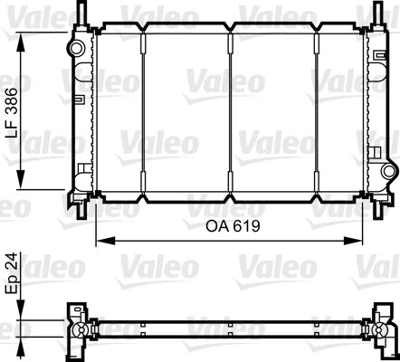 731011 VALEO Радиатор, охлаждение двигателя