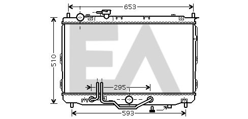 31R36077 EACLIMA Радиатор, охлаждение двигателя