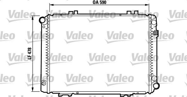 732090 VALEO Радиатор, охлаждение двигателя