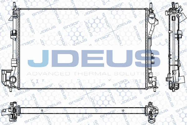 RA0200860 JDEUS Радиатор, охлаждение двигателя