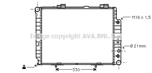 MSA2283 AVA QUALITY COOLING Радиатор, охлаждение двигателя