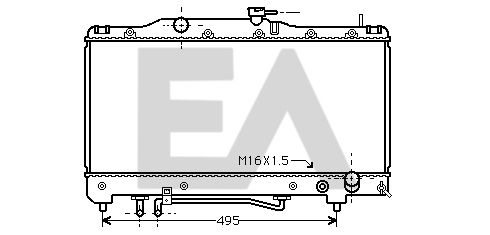 31R71094 EACLIMA Радиатор, охлаждение двигателя