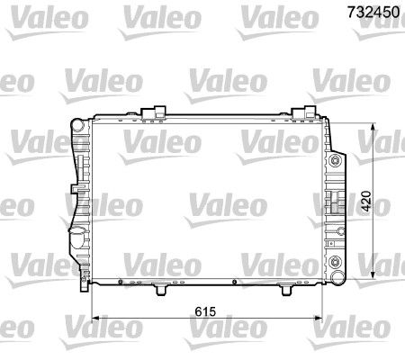 732450 VALEO Радиатор, охлаждение двигателя