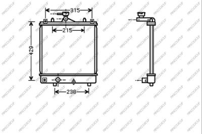 OP304R001 PRASCO Радиатор, охлаждение двигателя