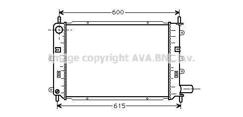 FD2059 AVA QUALITY COOLING Радиатор, охлаждение двигателя