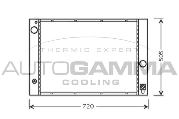 103394 AUTOGAMMA Радиатор, охлаждение двигателя