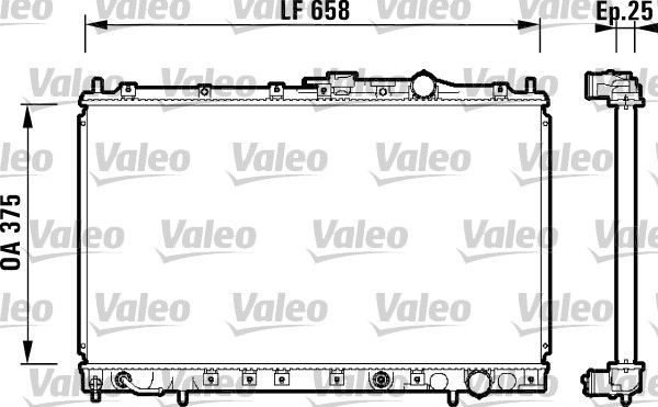 734139 VALEO Радиатор, охлаждение двигателя