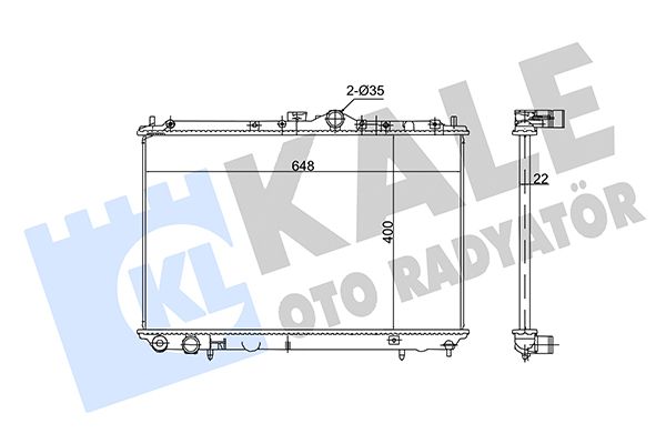 362725 KALE OTO RADYATÖR Радиатор, охлаждение двигателя