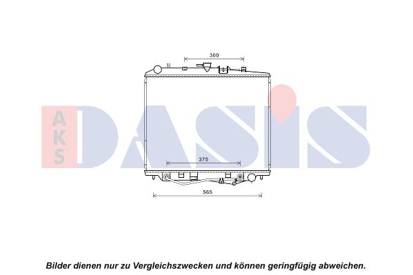 230006N AKS DASIS Радиатор, охлаждение двигателя