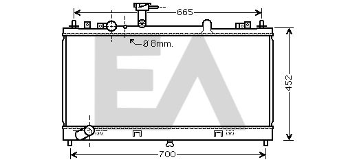 31R52101 EACLIMA Радиатор, охлаждение двигателя