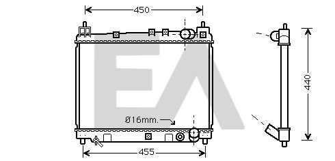 31R71127 EACLIMA Радиатор, охлаждение двигателя