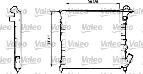 816654 VALEO Радиатор, охлаждение двигателя