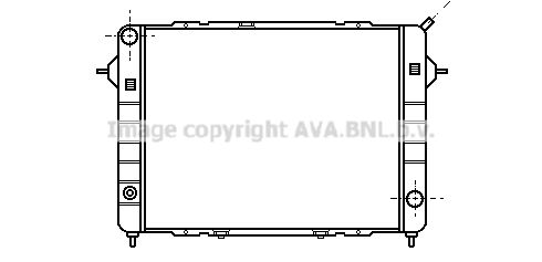 OL2098 AVA QUALITY COOLING Радиатор, охлаждение двигателя