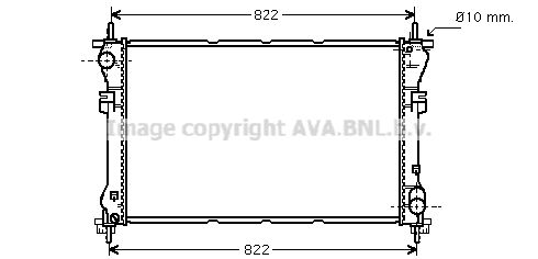 FD2320 AVA QUALITY COOLING Радиатор, охлаждение двигателя