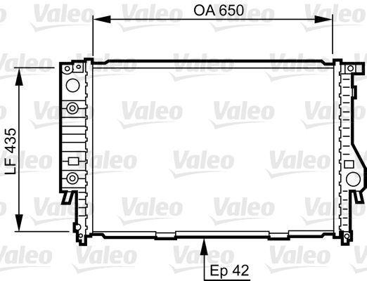 732099 VALEO Радиатор, охлаждение двигателя