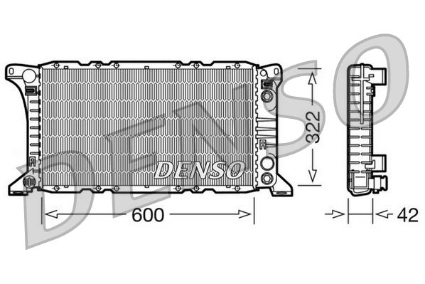 DRM10092 DENSO Радиатор, охлаждение двигателя