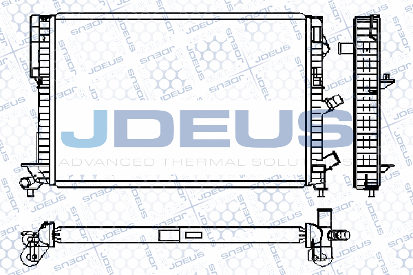 023B49 JDEUS Радиатор, охлаждение двигателя