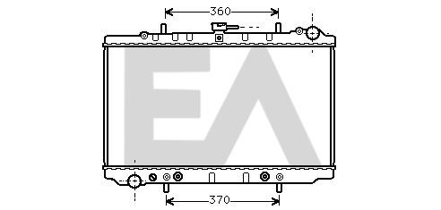 31R18066 EACLIMA Радиатор, охлаждение двигателя