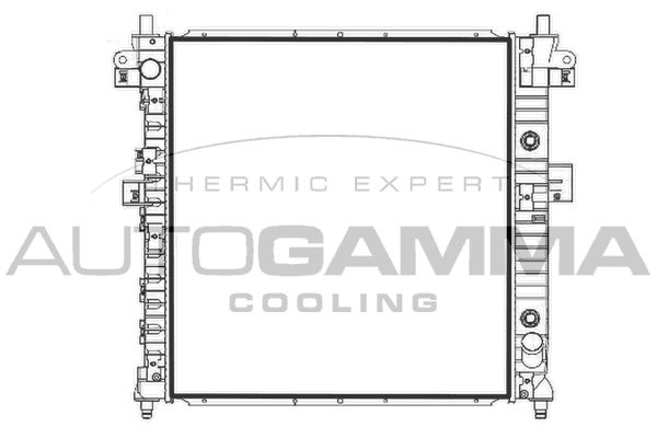 107950 AUTOGAMMA Радиатор, охлаждение двигателя