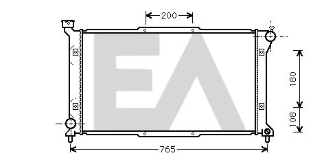 31R68017 EACLIMA Радиатор, охлаждение двигателя