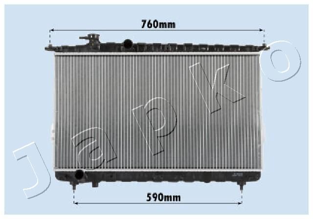 RDA283095 JAPKO Радиатор, охлаждение двигателя