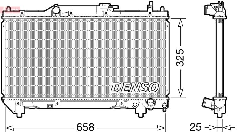 DRM50115 DENSO Радиатор, охлаждение двигателя